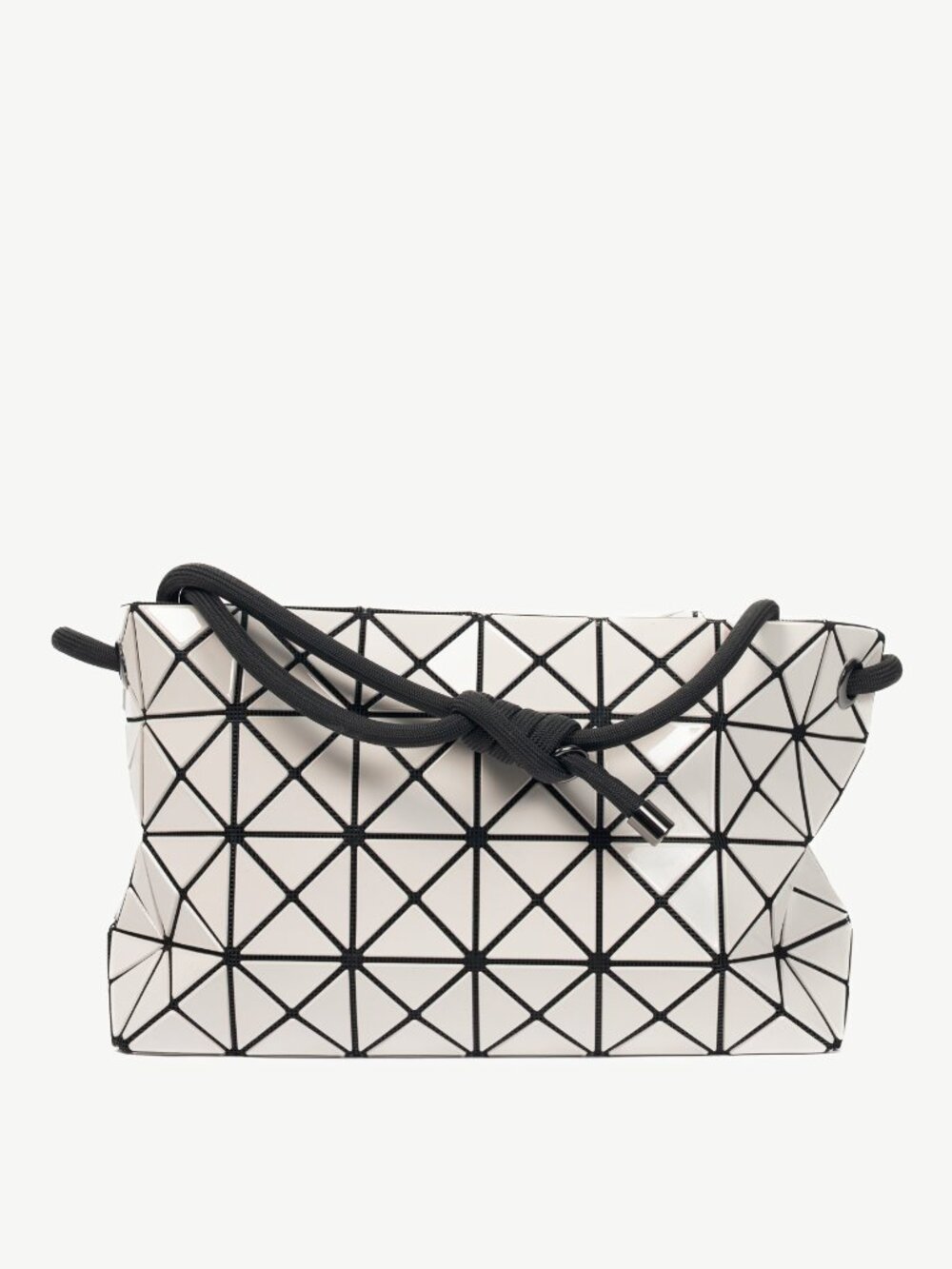 Bao Bao Issey Miyake Loop Light-Grey Geometric PVC Crossbody
